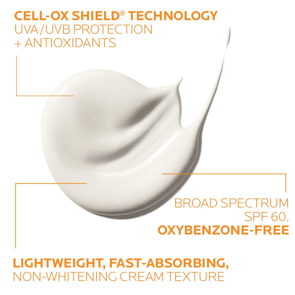 La Roche-Posay Anthelios Melt-In Milk Sunscreen SPF 60, 150ml white cream texture