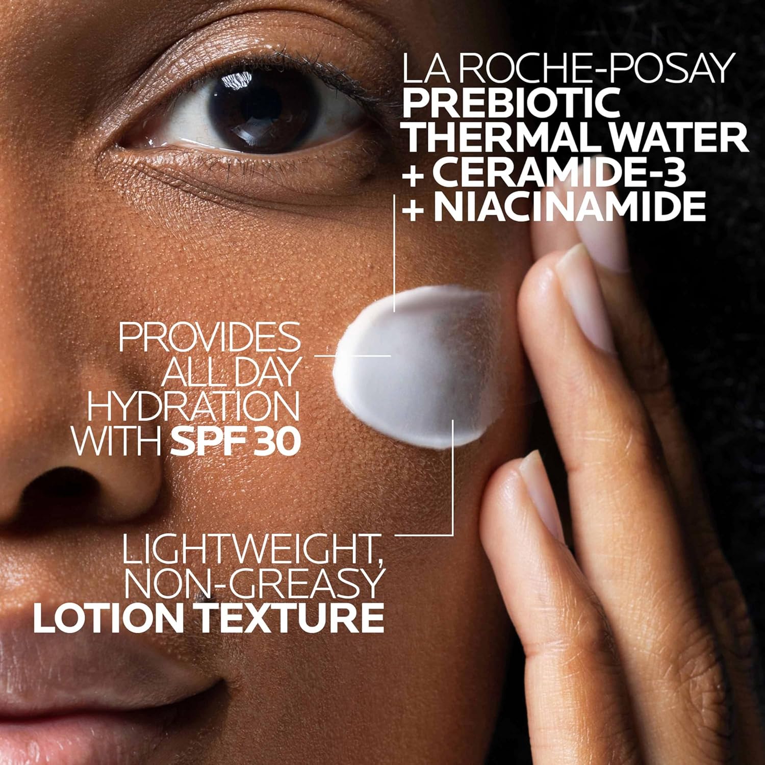 La Roche-Posay Toleriane Double Repair Face Moisturizer SPF 30 lotion texture