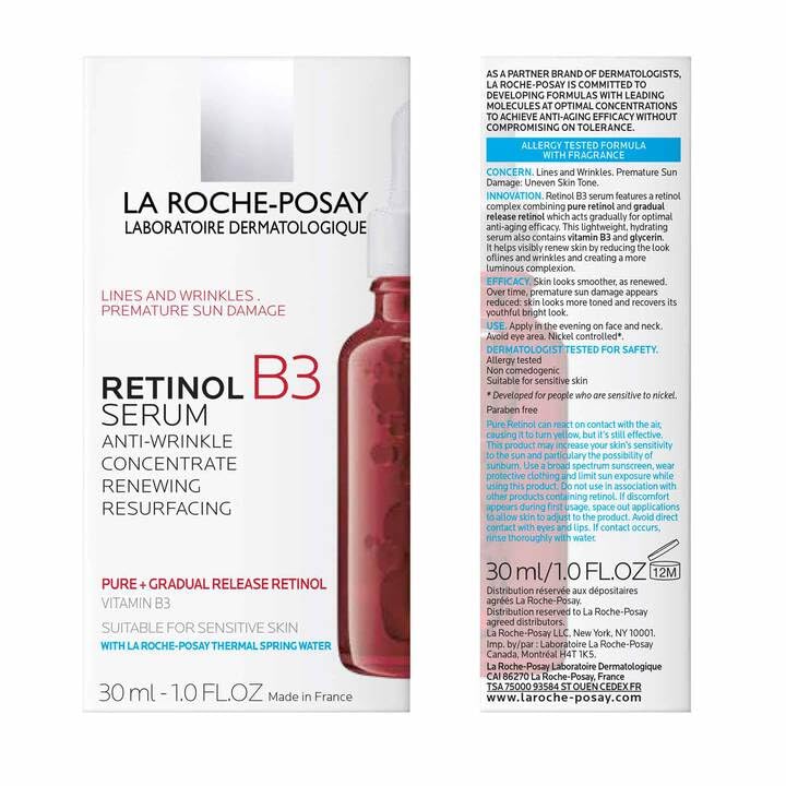 La Roche-Posay Retinol B3 Serum 30ml anti-wrinkle concentrate bottle