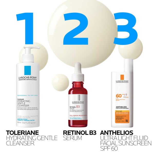 La Roche-Posay Retinol B3 Serum 30ml dark red bottle with dropper