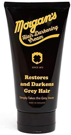 Morgan's Hair Darkening Cream 150mL black tube restores grey hair