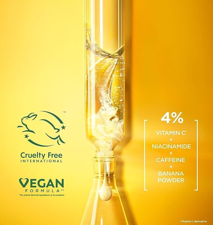 Garnier SkinActive Vitamin C Brightening Eye Cream 15mL vegan formula