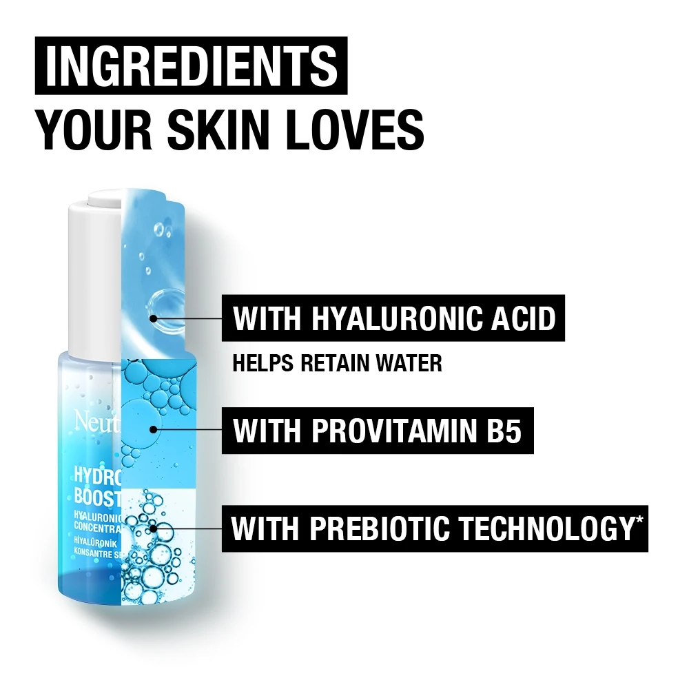 Neutrogena Hydro Boost Hyaluronic Acid Concentrated Serum 15ml blue bottle