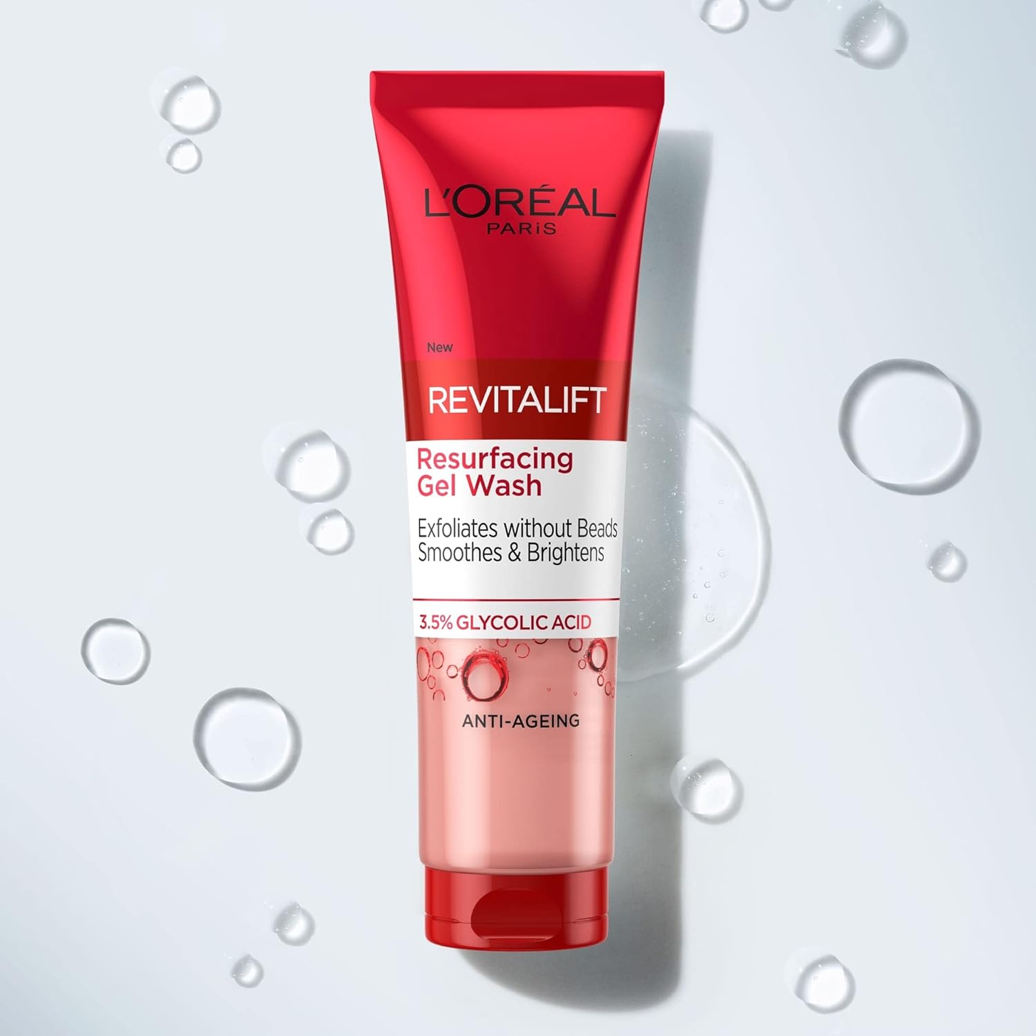 L'Oréal Paris Revitalift Resurfacing Gel Wash 150ml with glycolic acid