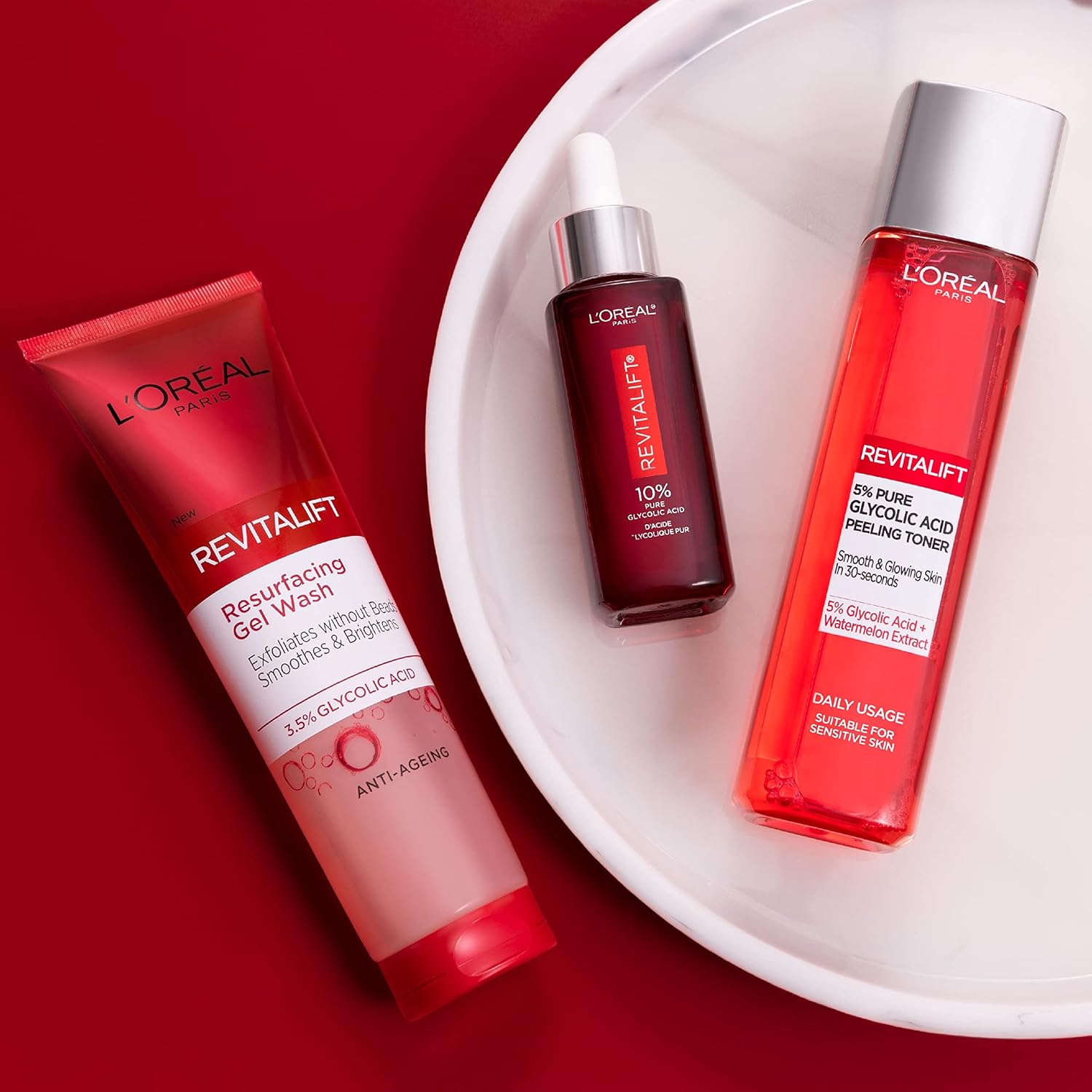 L'Oréal Paris Revitalift Resurfacing Gel Wash 150ml with glycolic acid