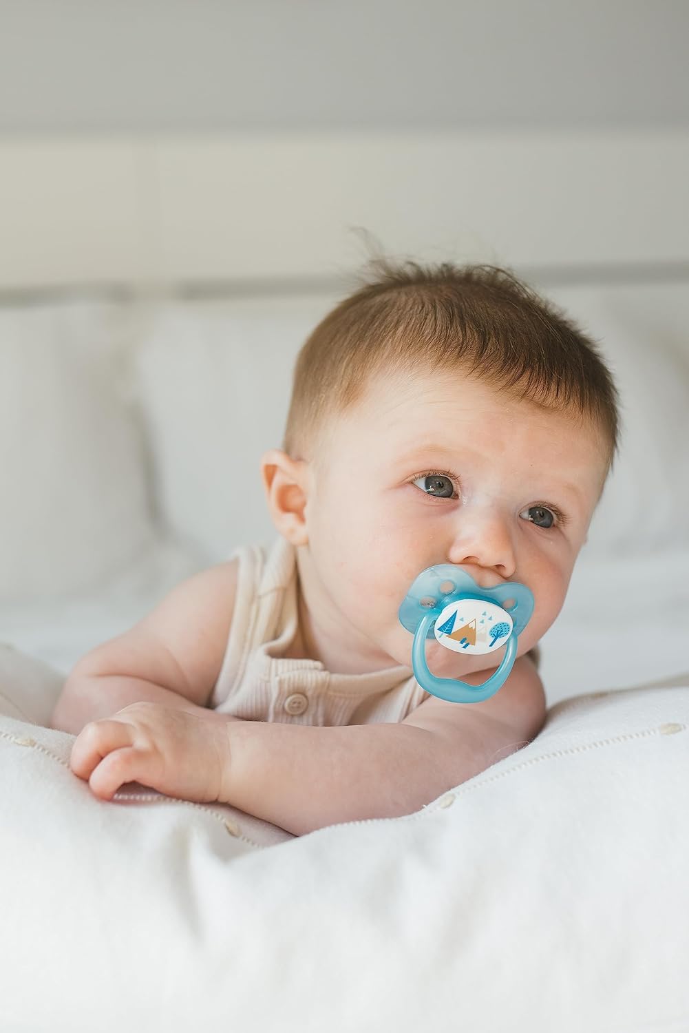 Dr Brown's Options+ blue dummy pacifier gift set for babies