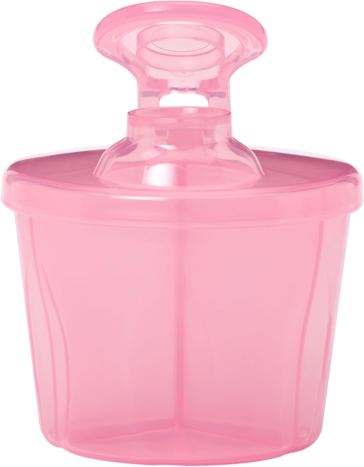 Dr. Brown's pink milk powder dispenser with scoop and lid