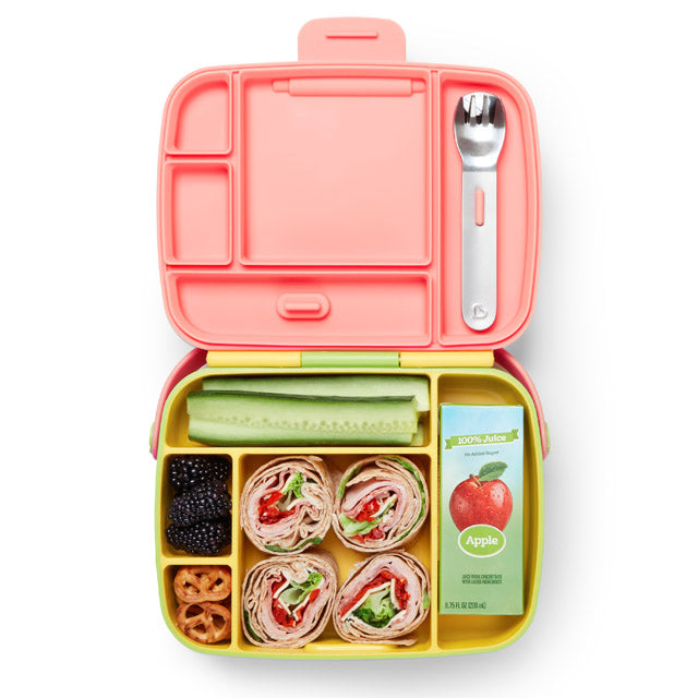 Munchkin Lunch Bento Box with Stainless Steel Utensils - Yellow — photo 7