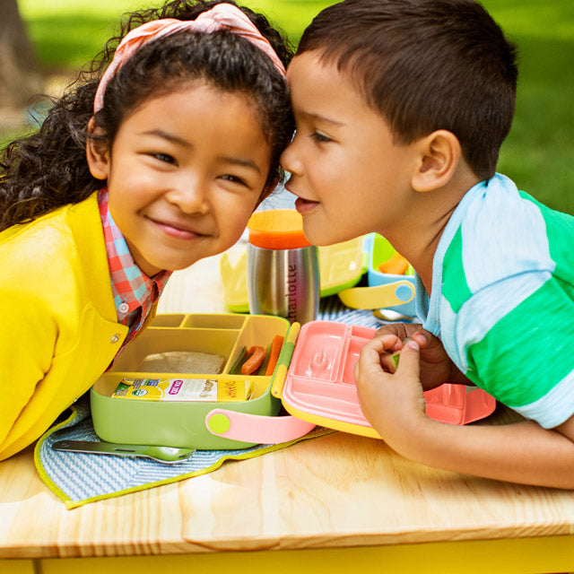 Munchkin Lunch Bento Box with Stainless Steel Utensils - Yellow — photo 3