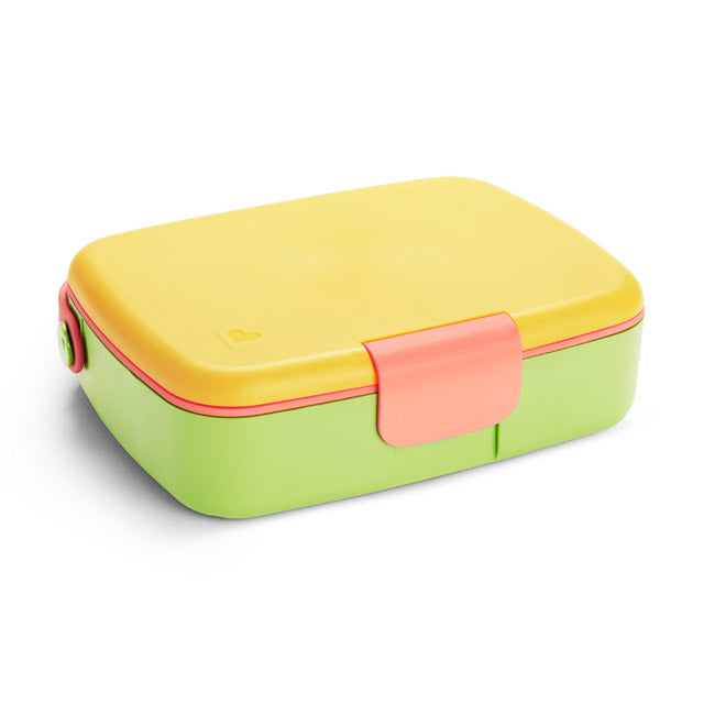 Munchkin Lunch Bento Box with Stainless Steel Utensils - Yellow — photo 6