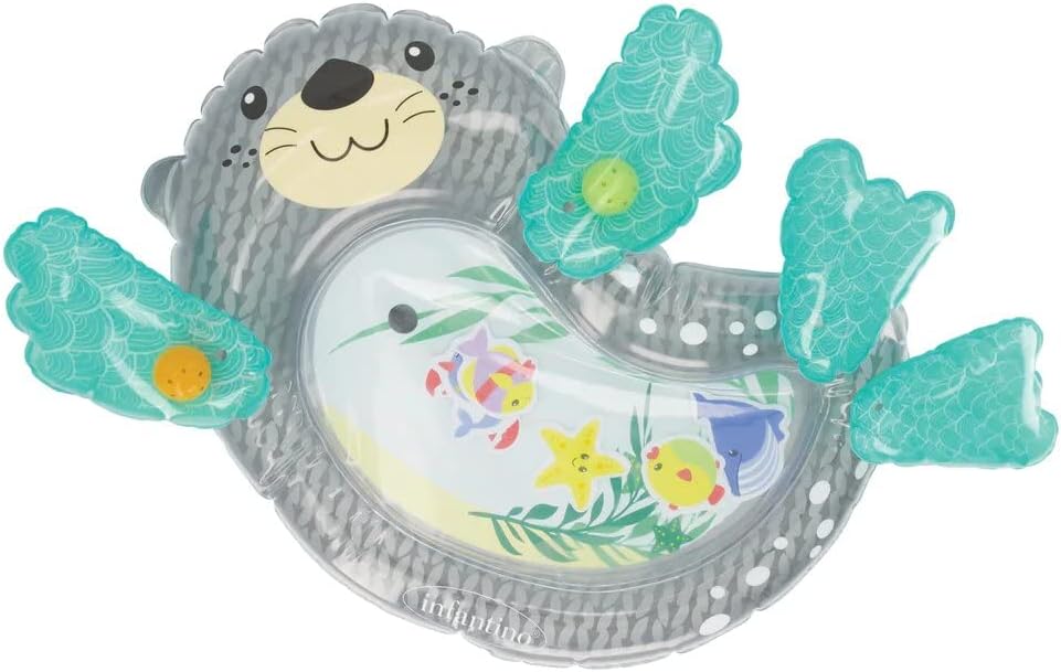 Infantino Giant Water Mat Otter with turquoise fins and aquatic beads