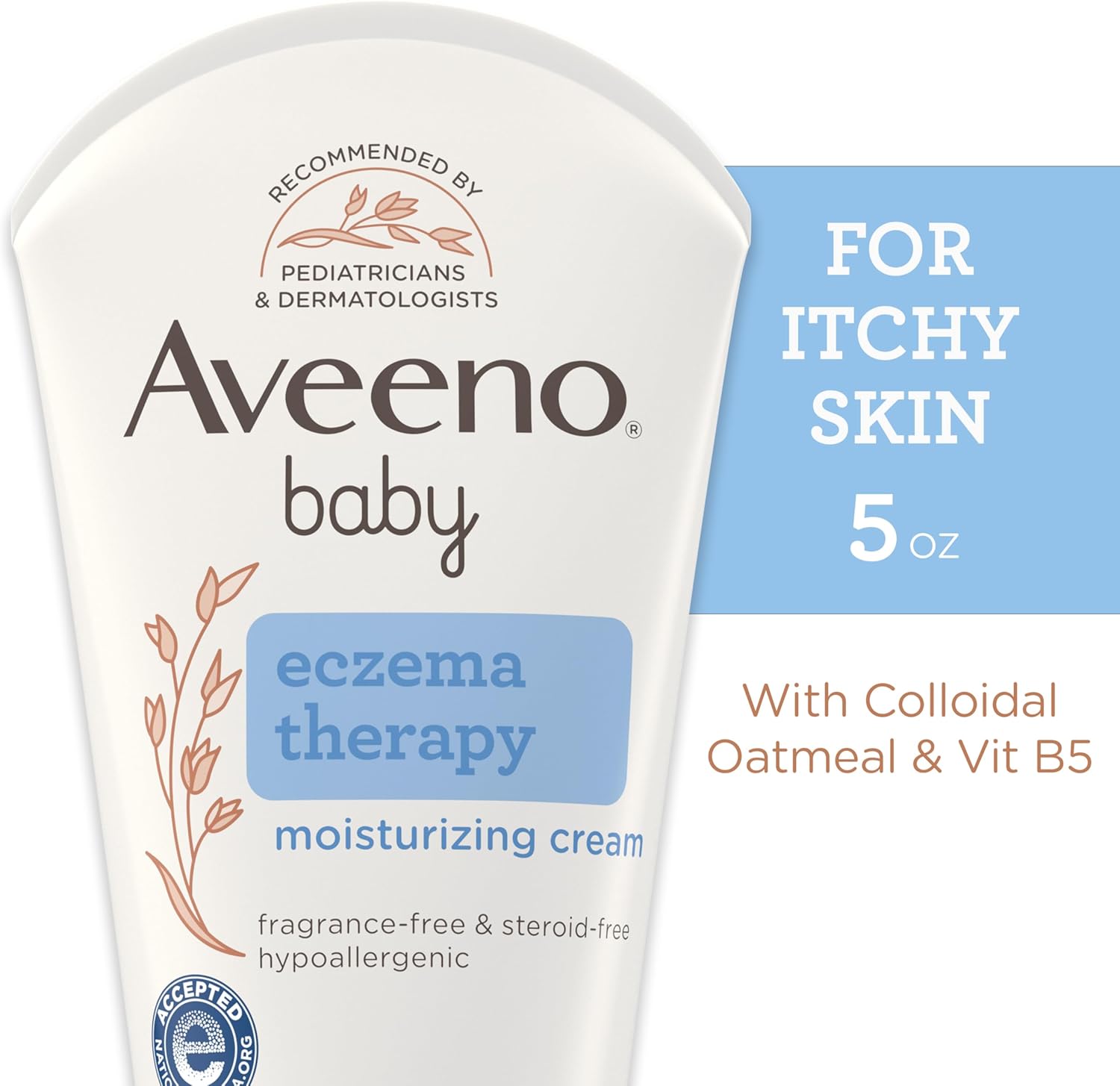 Aveeno Baby Eczema Therapy Moisturising Cream 5 oz tube with oatmeal