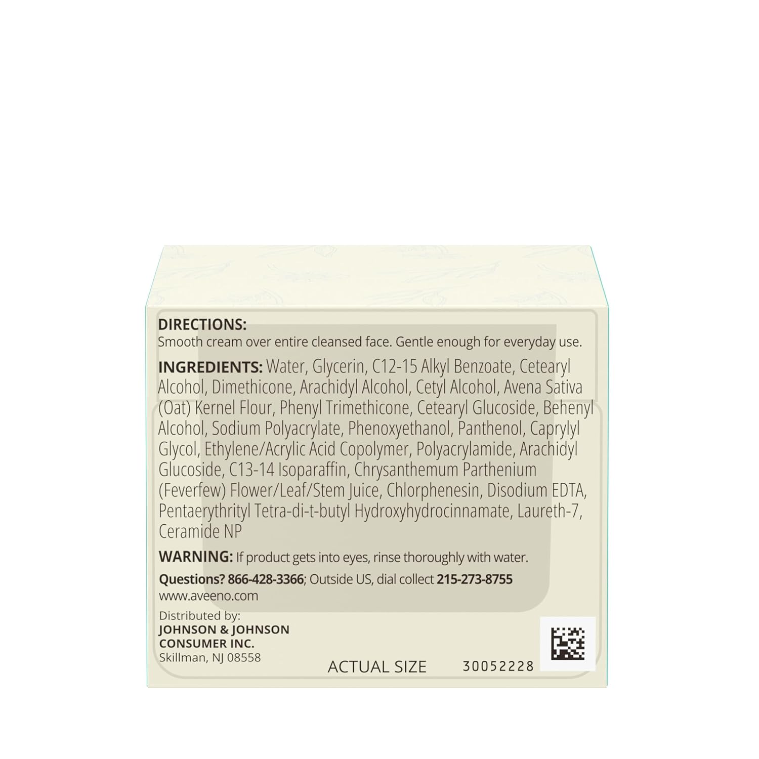 Aveeno Calm and Restore facial moisturiser cream for redness relief
