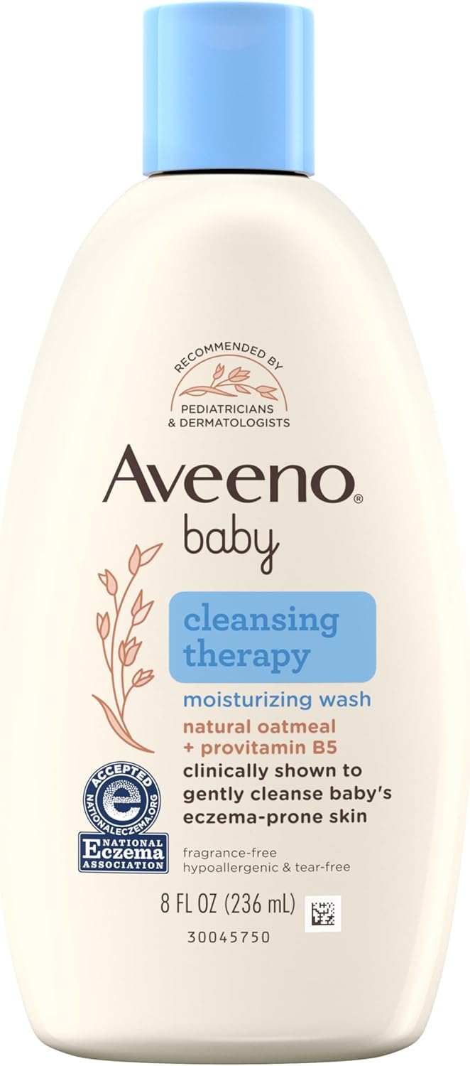 Aveeno Baby Cleansing Therapy Moisturizing Wash 236ml with natural oatmeal