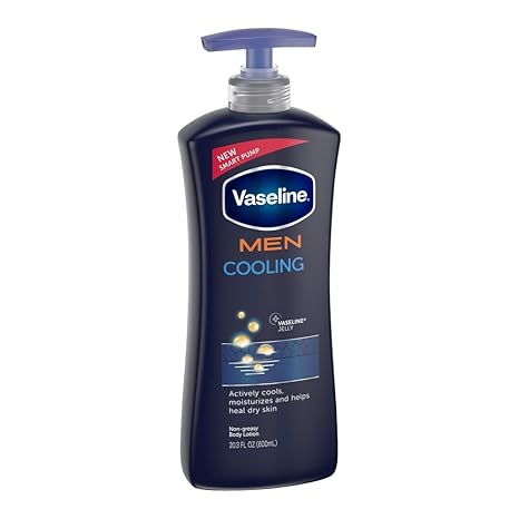 Vaseline Men Cooling 48-Hour Moisture Lotion 20.3oz pump bottle