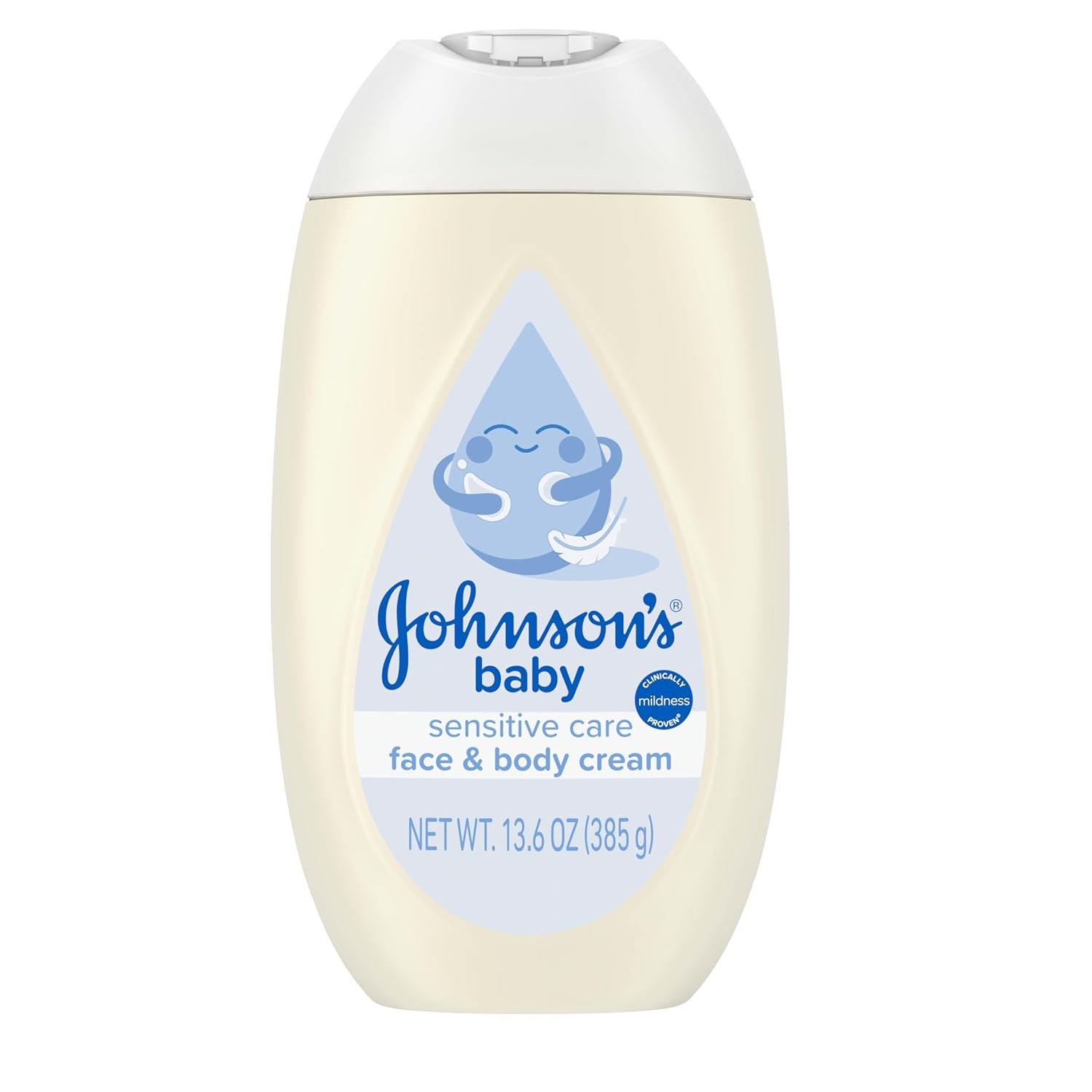 Johnson's baby Sensitive Care Face and Body Cream 13.6oz bottle