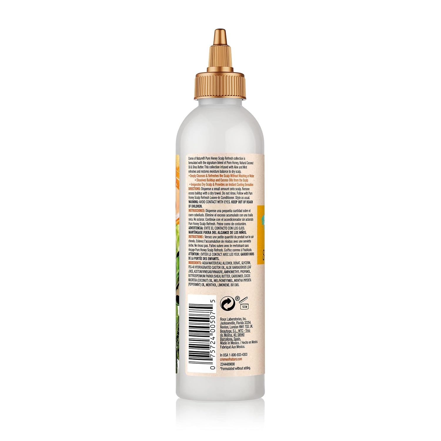 Creme of Nature Pure Honey Scalp Refresh Restorative Daily Scalp Cream 135g bottle