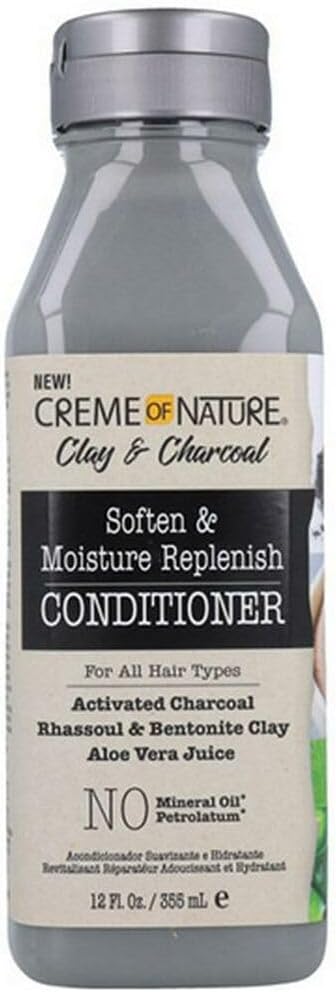 Creme of Nature Clay & Charcoal Moisture Replenish Conditioner 355ml bottle