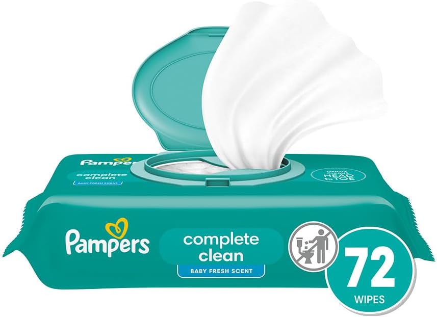 Pampers Fresh Clean baby wipes 72 wipes complete clean pack
