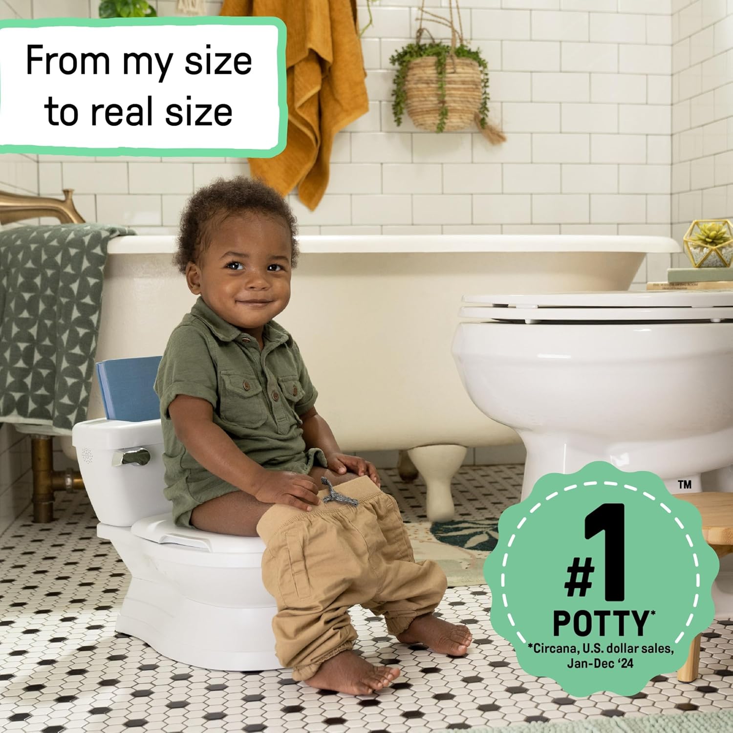 Summer Infant My Size Potty, white child-sized toilet training seat