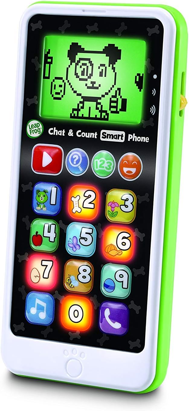 Leapfrog Chat and Count Smart Phone Scout green and white learning toy
