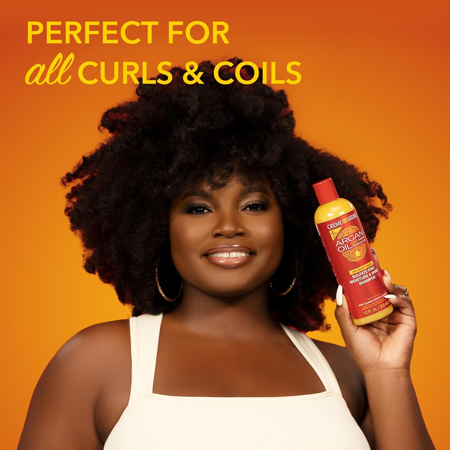 Creme of Nature Argan Oil Morocco sulphate-free shampoo 354ml bottle red packaging