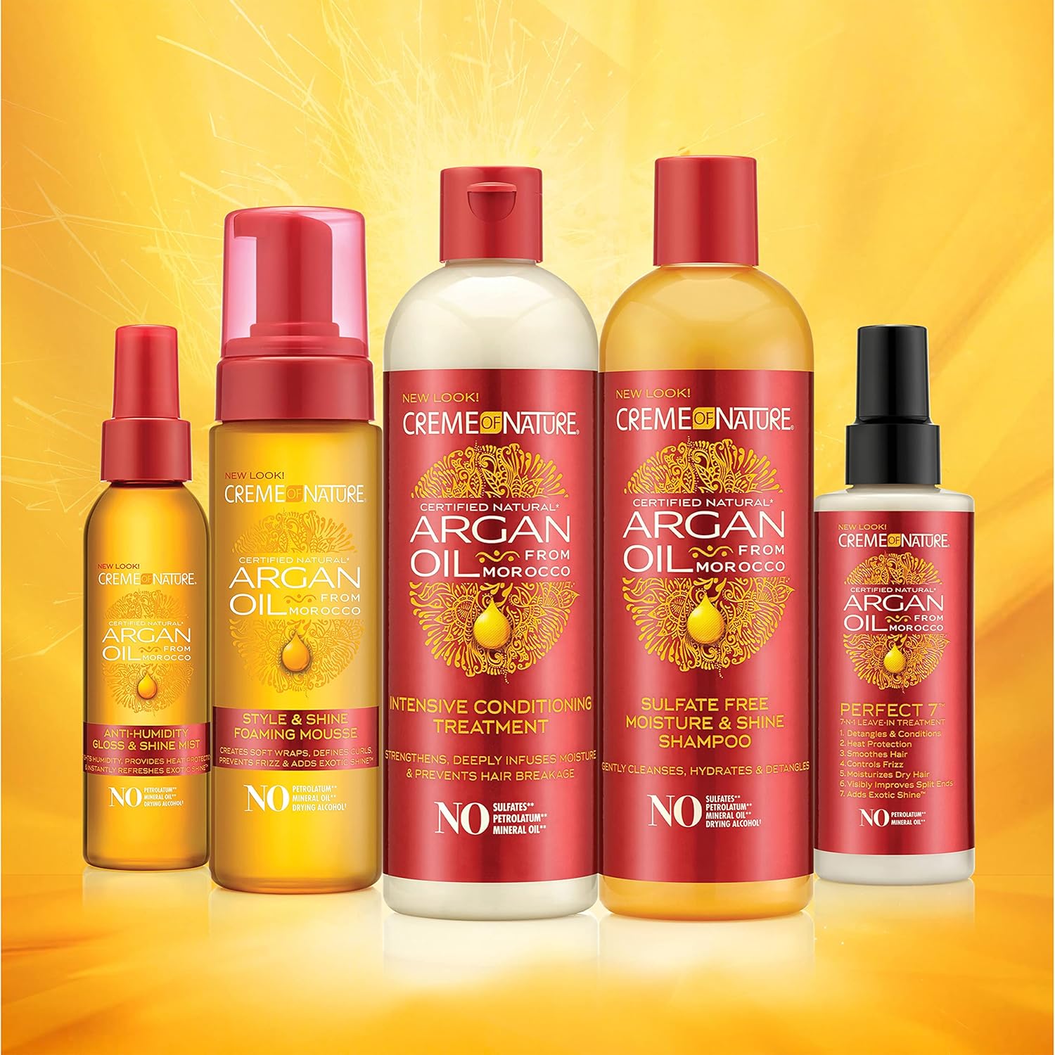 Creme of Nature Argan Oil from Morocco heat protector smooth shine polisher 118ml