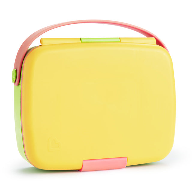Munchkin Lunch Bento Box with Stainless Steel Utensils - Yellow — photo 4
