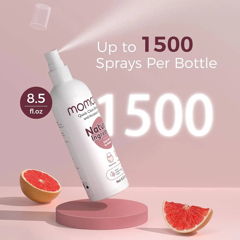 Momcozy Portable Breast Pump Cleaning Spray (8.5 Fl Oz / 250 ml). โ photo 3