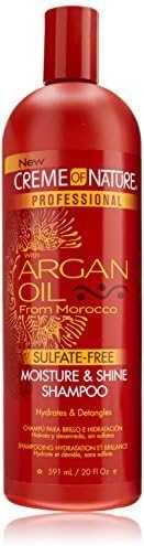 Creme of Nature Argan Oil sulphate-free moisturising shampoo 591ml bottle