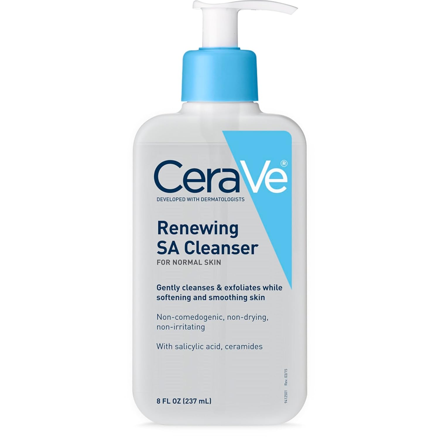 CeraVe Renewing SA Cleanser 237ml pump bottle with blue cap