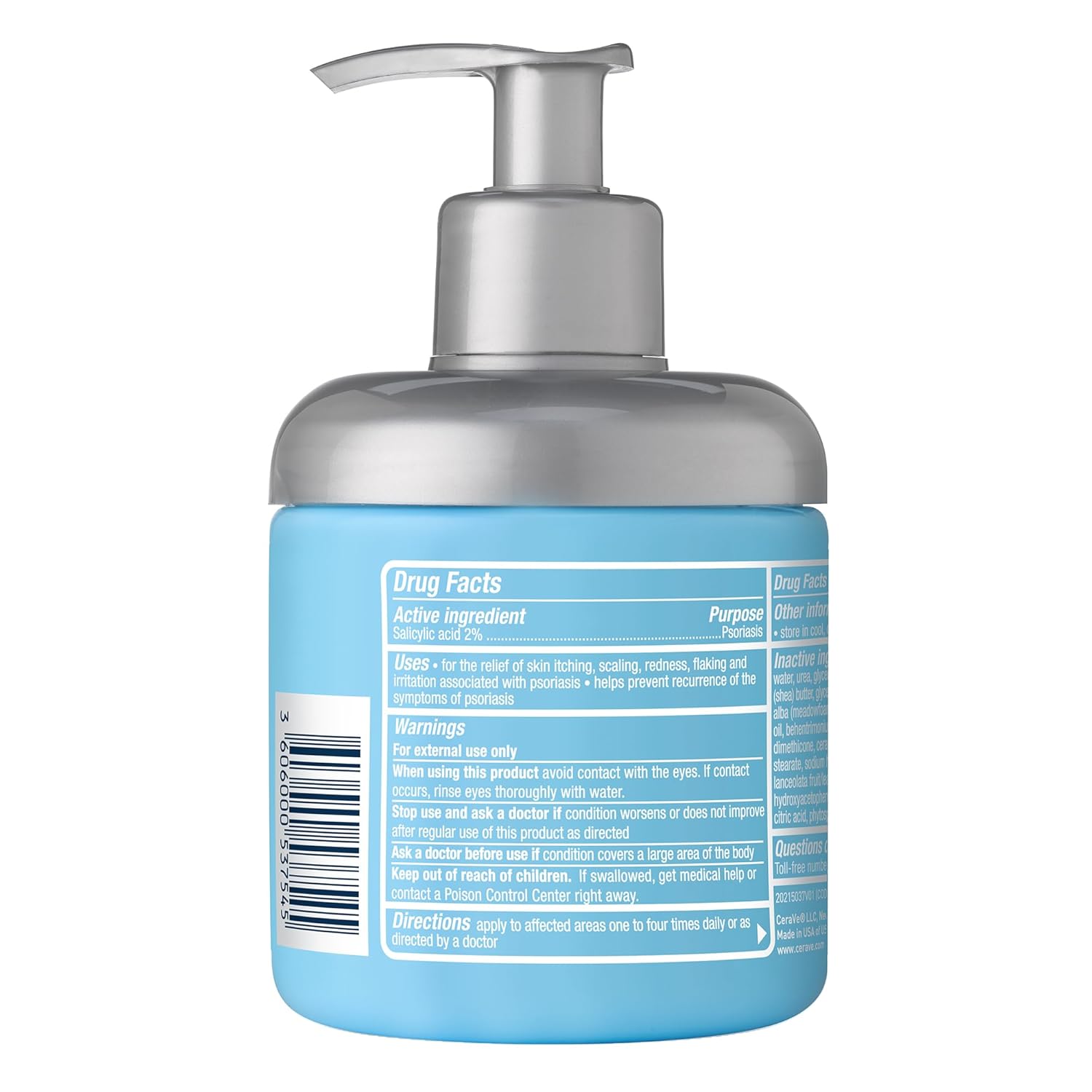 CeraVe Psoriasis Moisturising Cream with Salicylic Acid 227g pump bottle