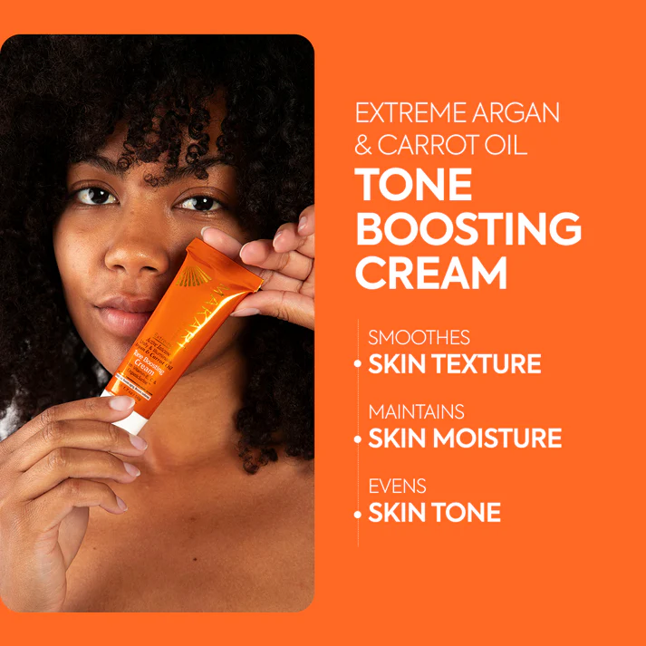 Makari Extreme Argan and Carrot Oil Tone Boosting Cream 50g orange tube