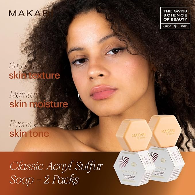 Makari Clear Acnyl Sulfur Soap 50g two pack bars