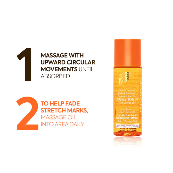 Makari Extreme Active Intense Argan Carrot Botanical Body Oil 125ml bottle