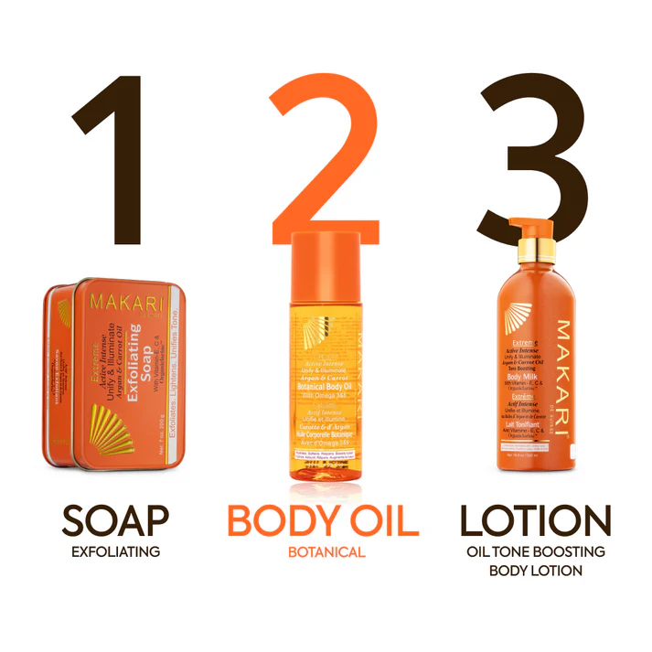 Makari Extreme Active Intense Argan and Carrot Botanical Body Oil 125 ml