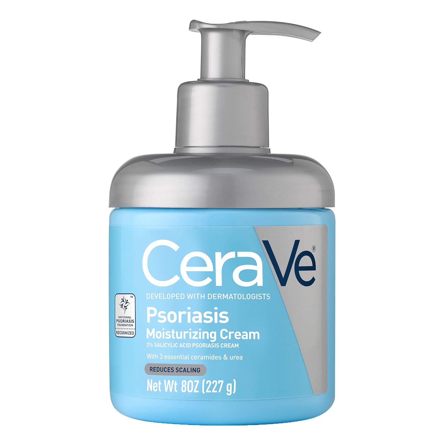 CeraVe Psoriasis Moisturising Cream with 2% Salicylic Acid, 227g