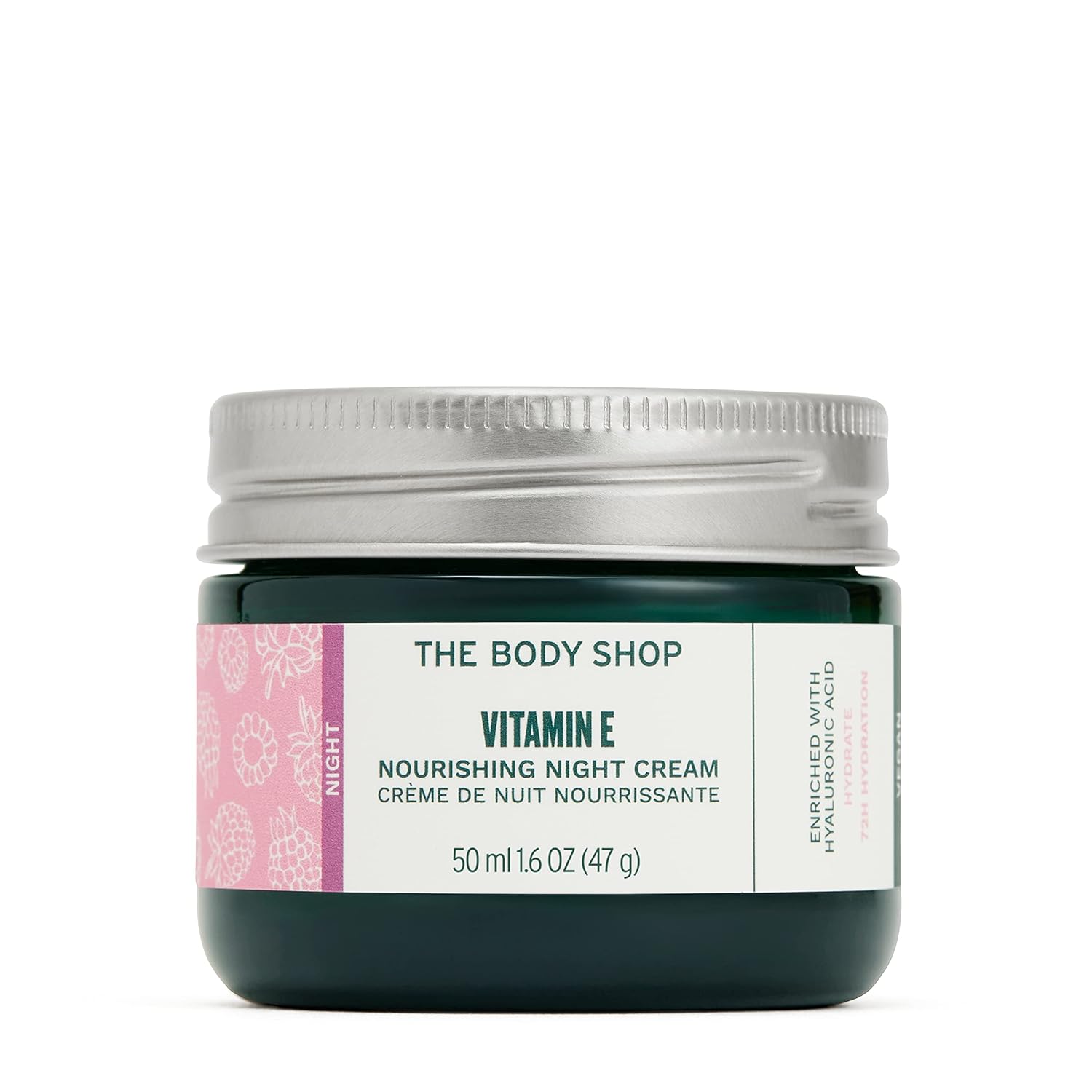 The Body Shop Vitamin E Nourishing Night Cream 50ml dark green jar