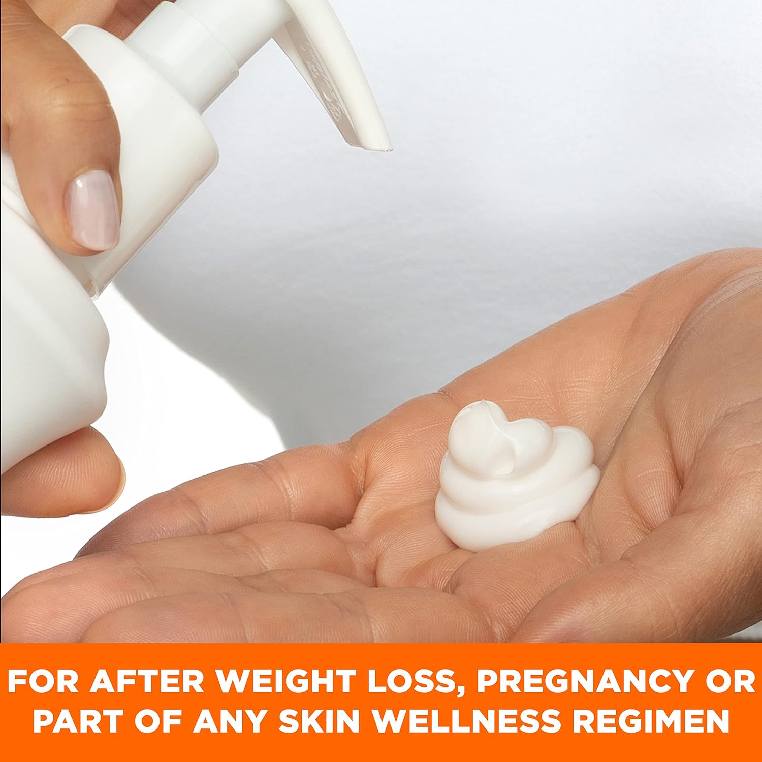 Palmer's Cocoa Butter Formula Firming Body Lotion 400ml white cream bottle and product swatch