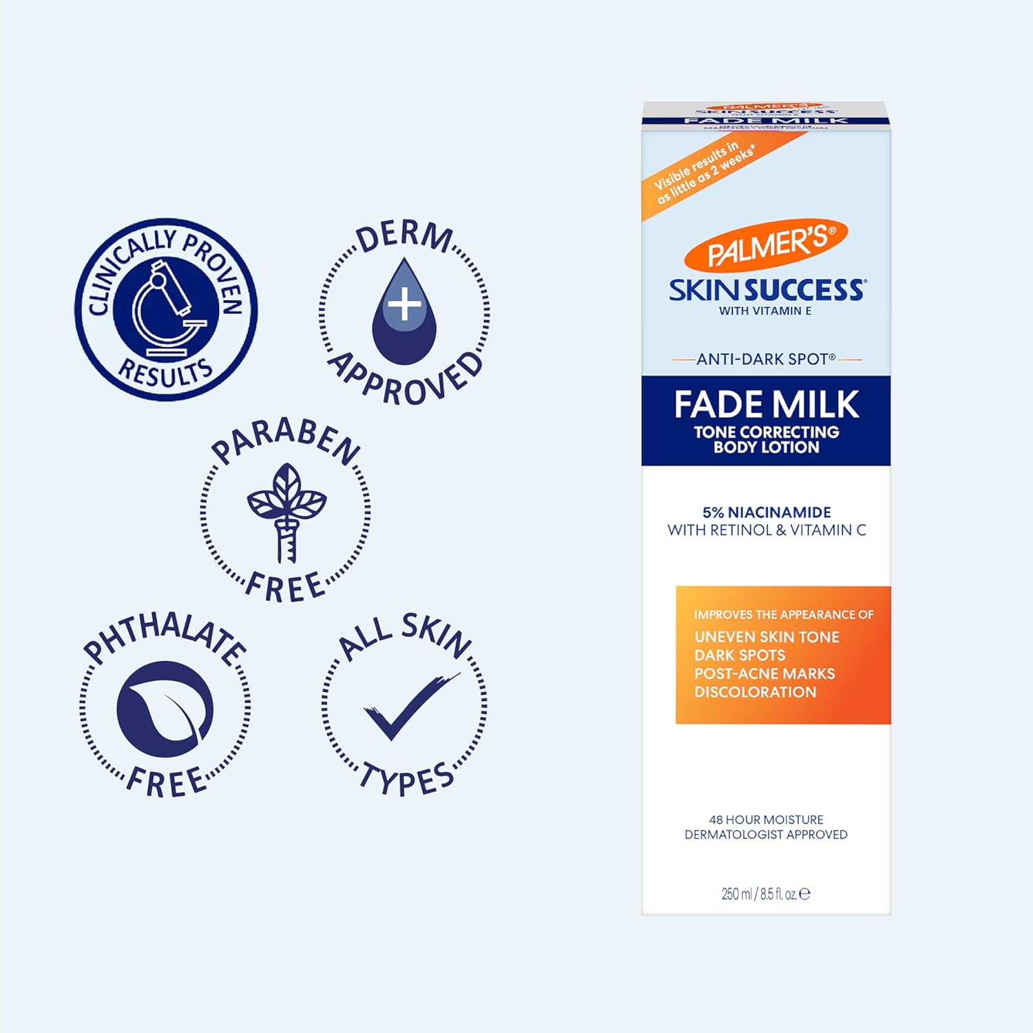 Palmer's Skin Success Anti-Dark Spot Fade Milk tone correcting body lotion 250ml