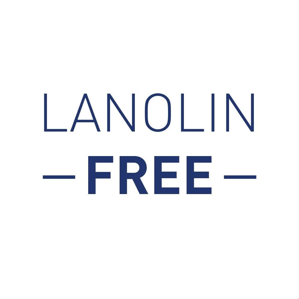 Lanolin Free skincare product logo on white background