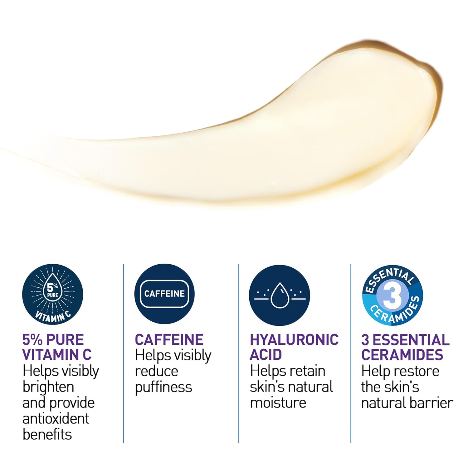 CeraVe Skin Renewing Vitamin C Eye Cream 15 ml pale yellow formula