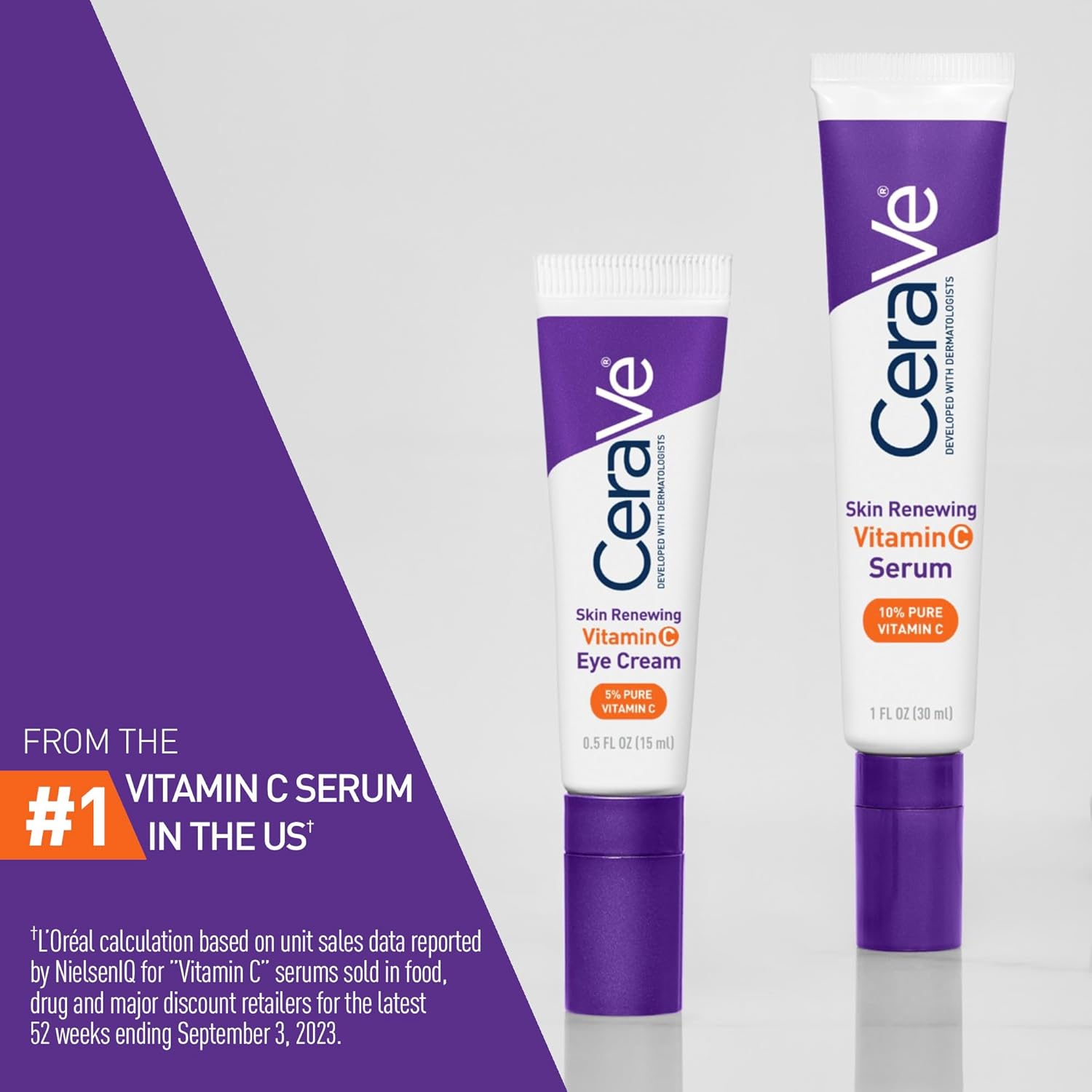 CeraVe Skin Renewing Vitamin C Eye Cream 15 ml with 5% pure vitamin C