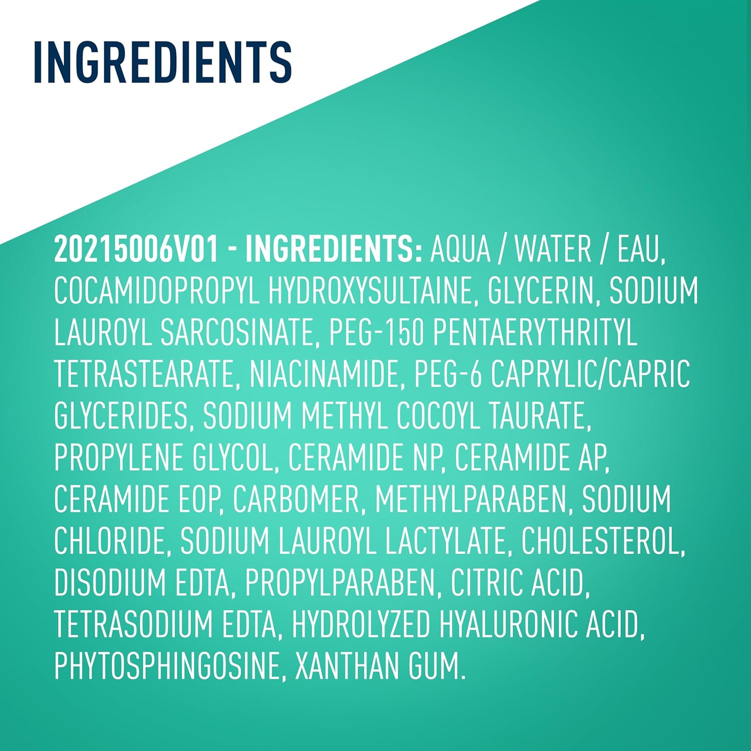 CeraVe Foaming Facial Cleanser 473ml bottle with ingredients list displayed