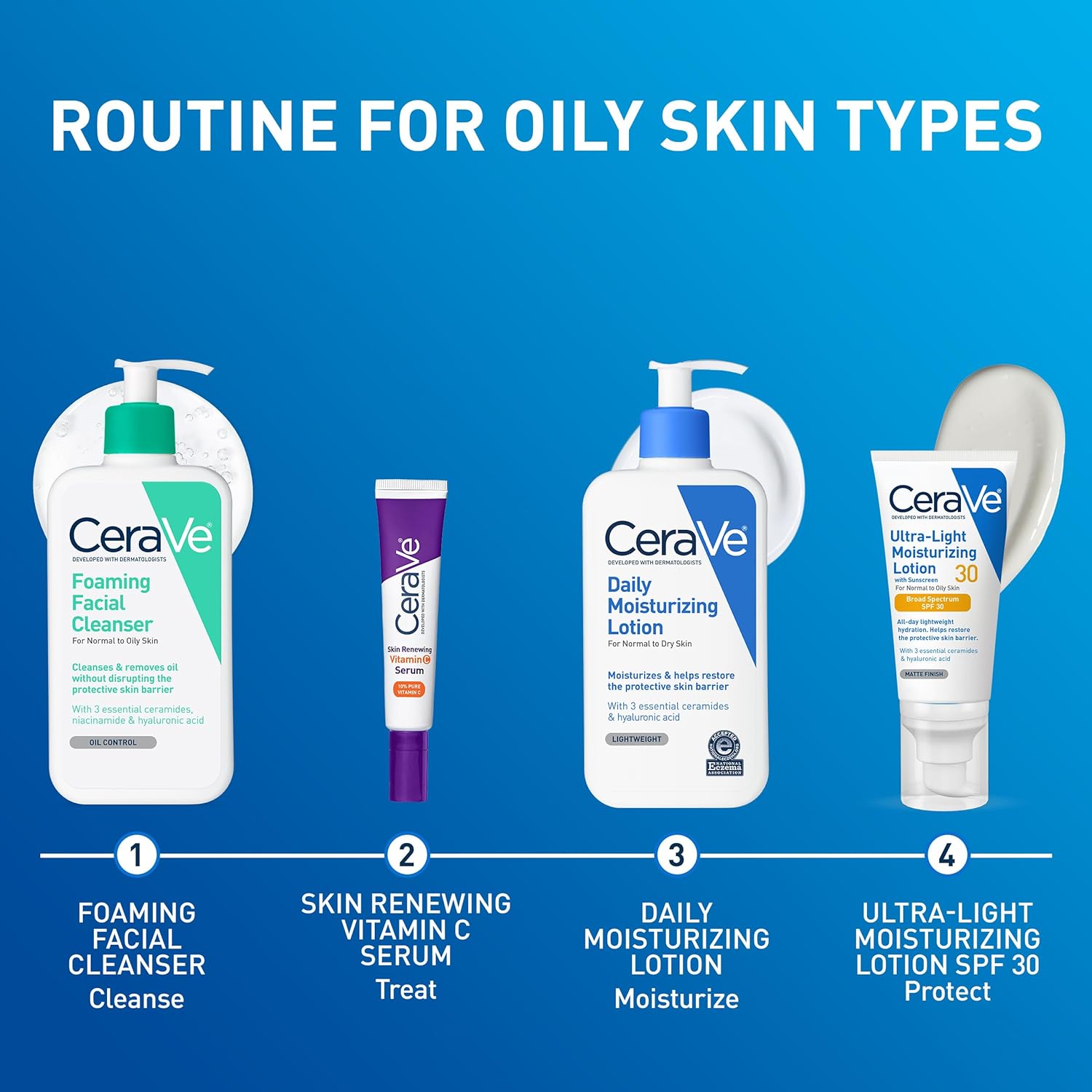 CeraVe Ultra-Light Moisturizing Lotion SPF 30 sunscreen for oily skin