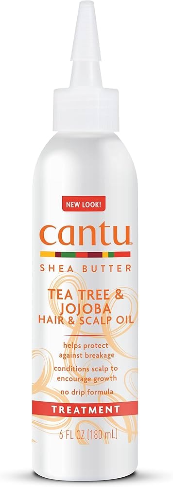 Cantu Shea Butter Tea Tree Jojoba Hair Scalp Oil Treatment 180ml bottle