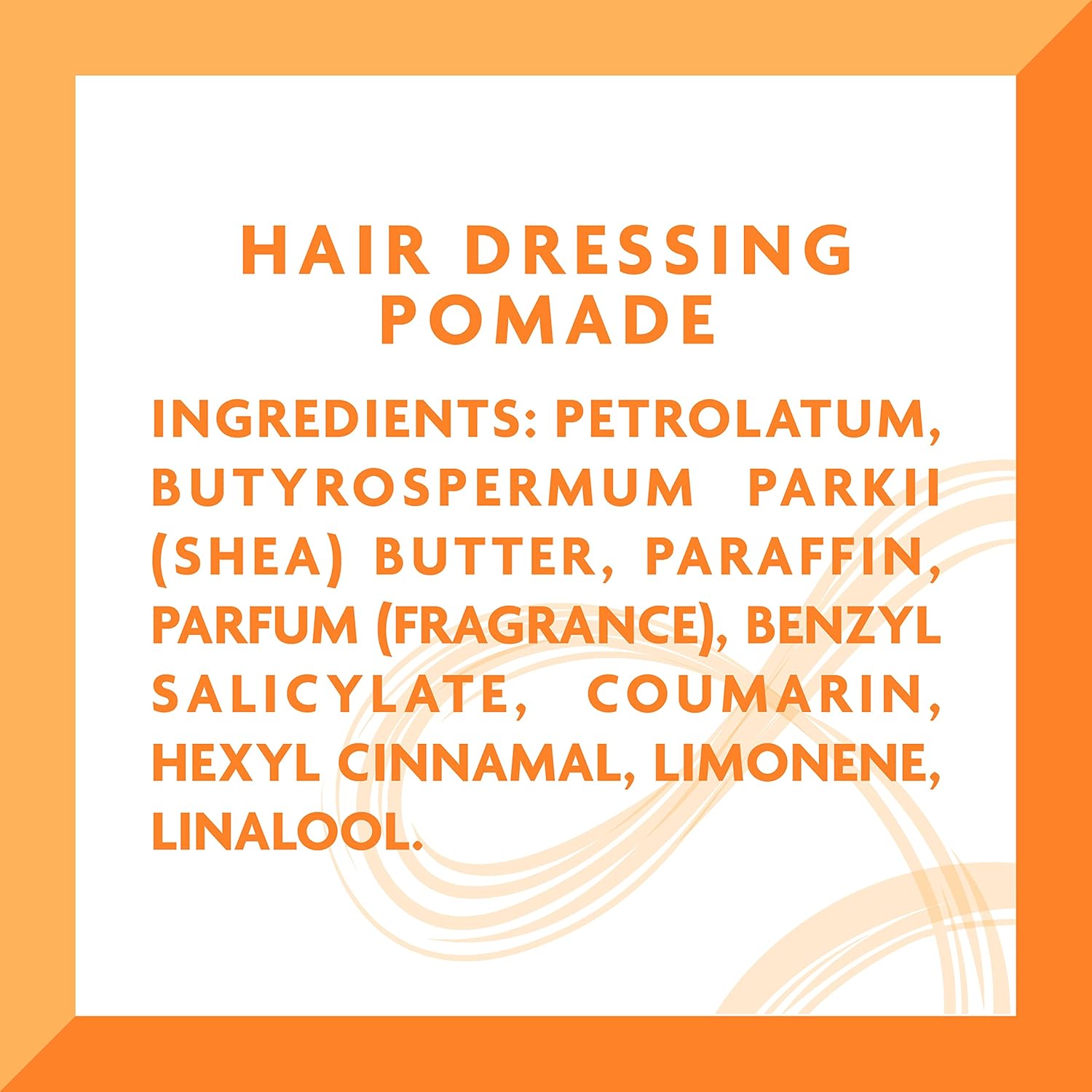 Cantu Shea Butter Hair Dressing Pomade 113g jar with ingredients list