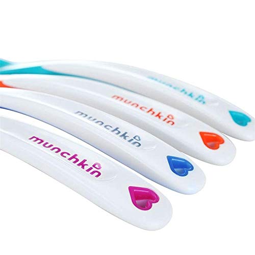 Munchkin White Hot Safety Spoons four-pack with colour-changing heat indicators