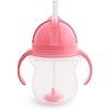 Munchkin Click Lock Tip Sip pink sippy cup 207ml with handles