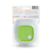 Munchkin Splash toddler bowls two pack green white 6 months plus